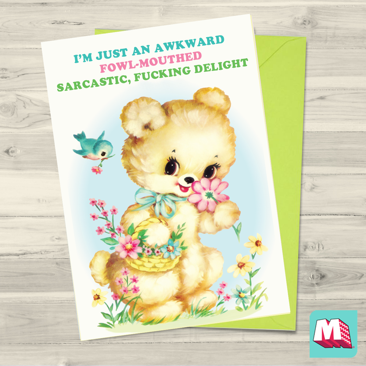 Fucking Delight Greeting card