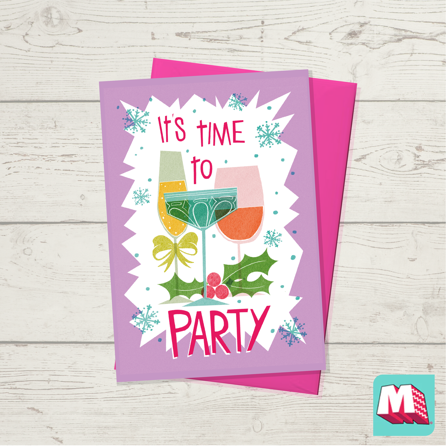 It's Time to Party - Christmas Card