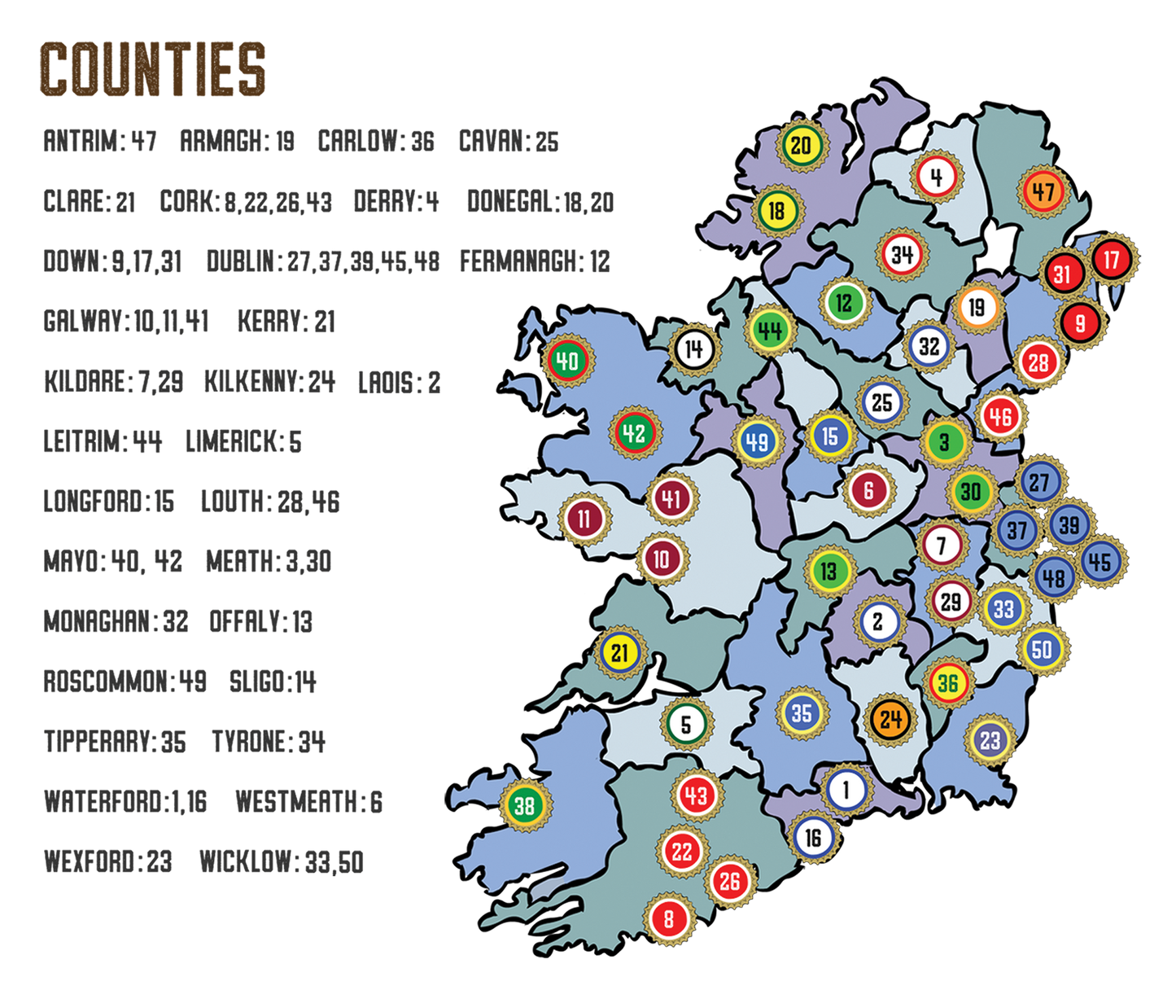 Craft Brew Scratch Map - Maktus