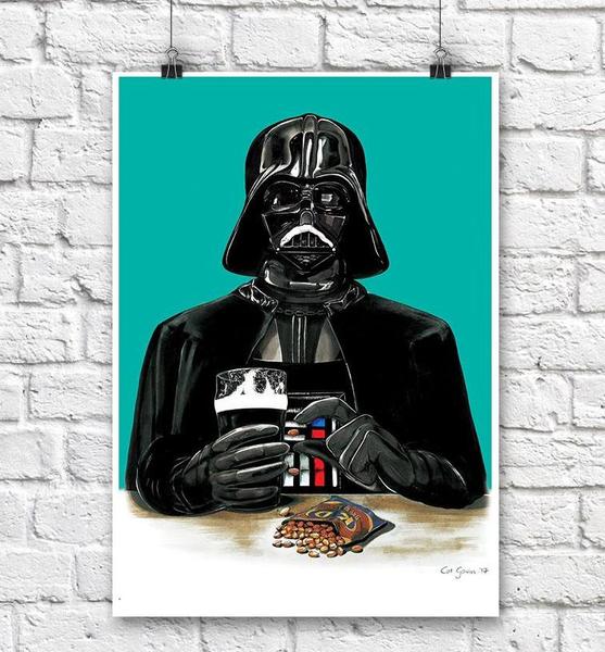 Dark Pint Print A3 - Maktus