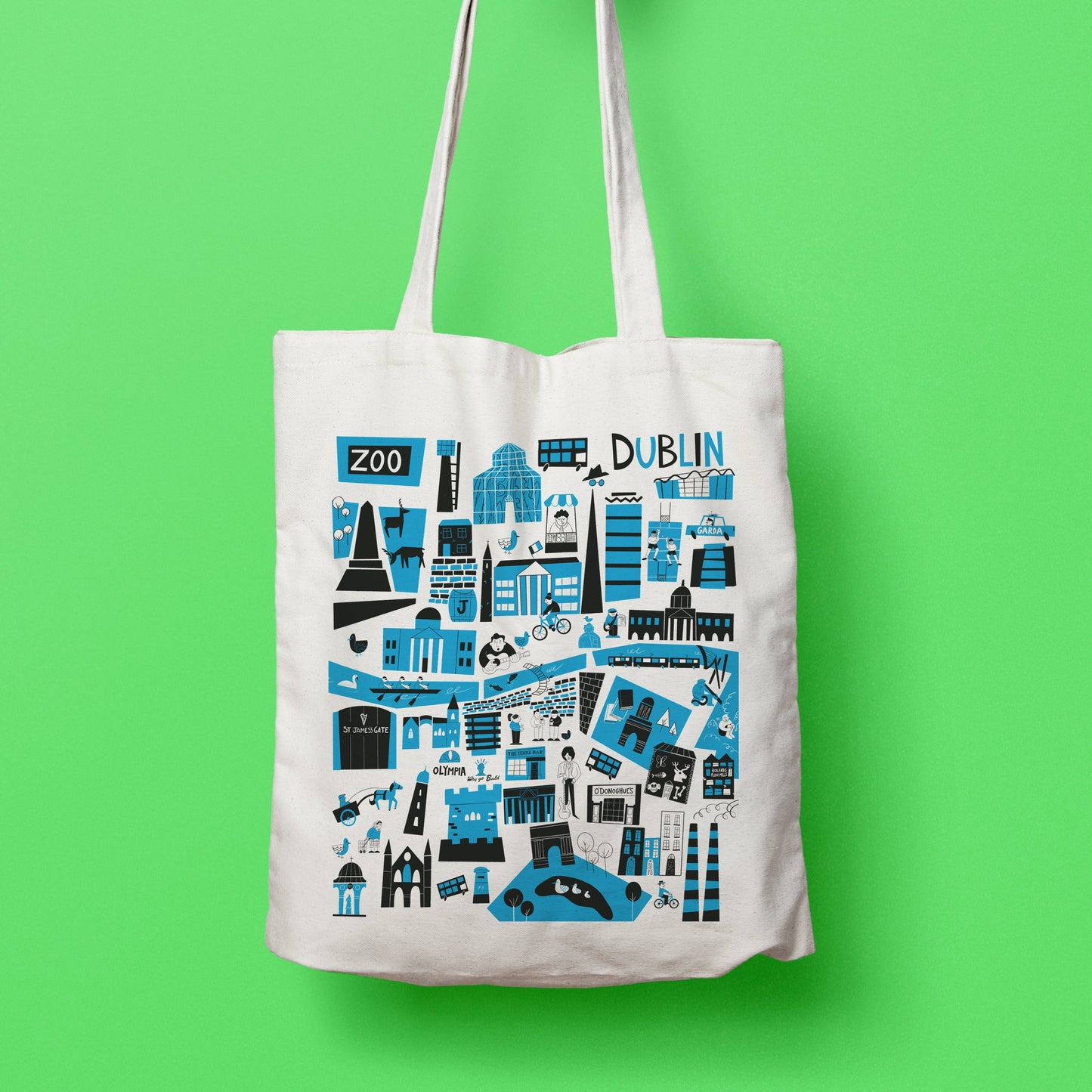 The Dublin Map Tote Bag look