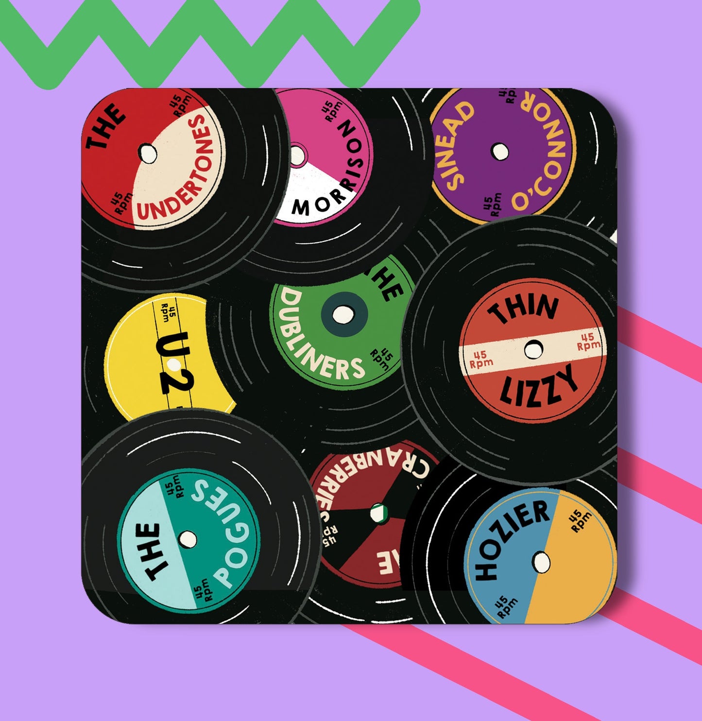 Vinyl Records Coaster