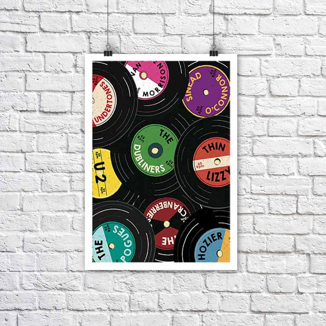 Vinyl Records of Ireland - A3 Print - Maktus