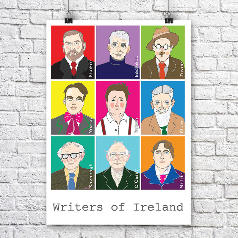 Maktus Writers of Ireland Print A3 - Maktus