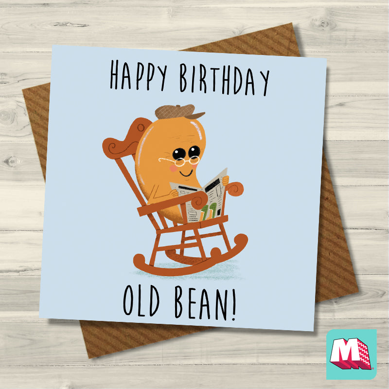 Old Bean - Greeting Card