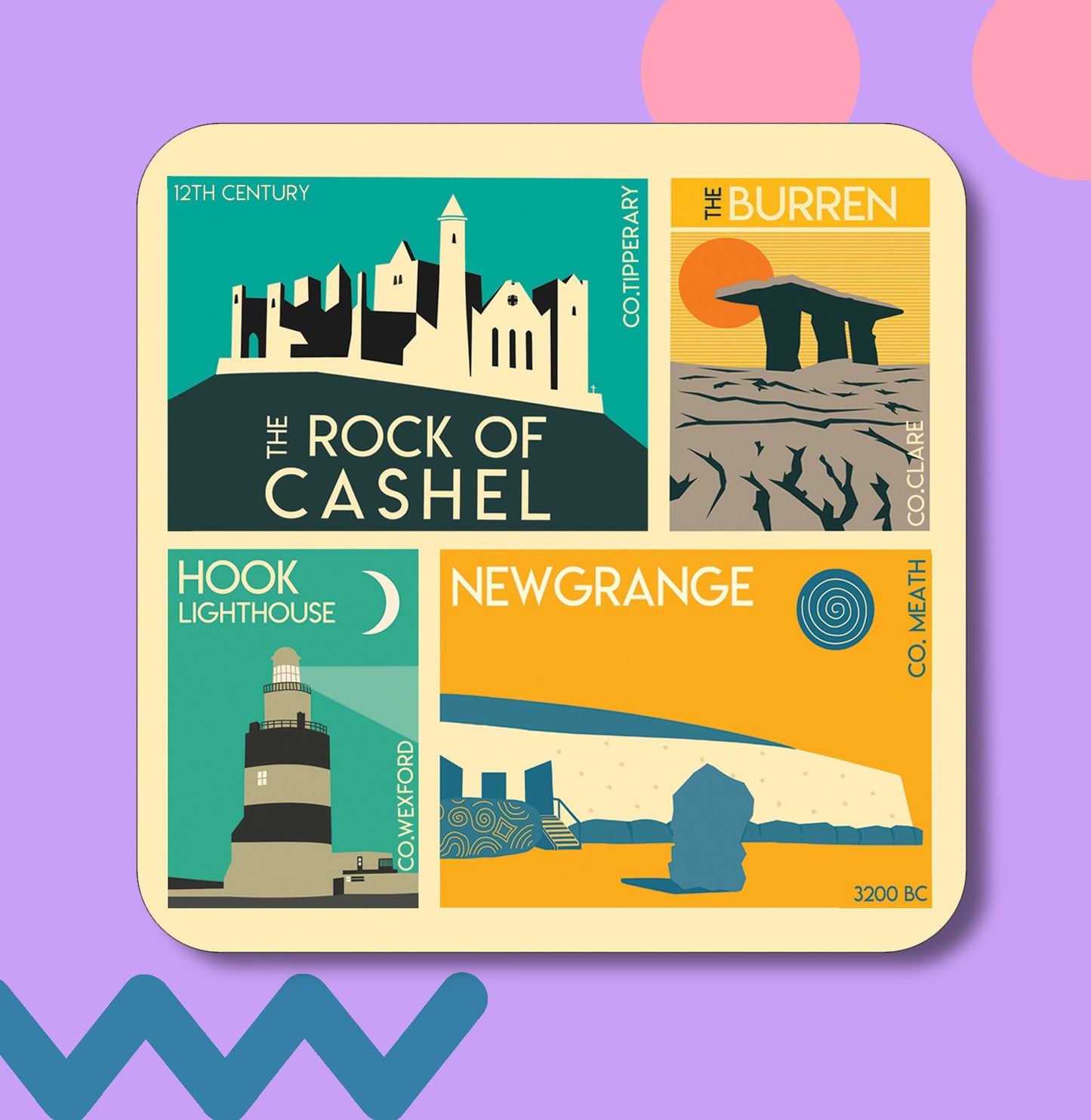 Retro Collage 2 Coaster