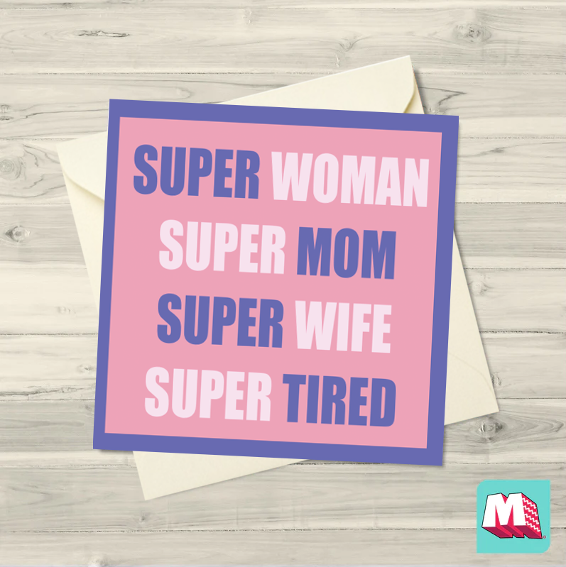 Super Mom Greeting Card