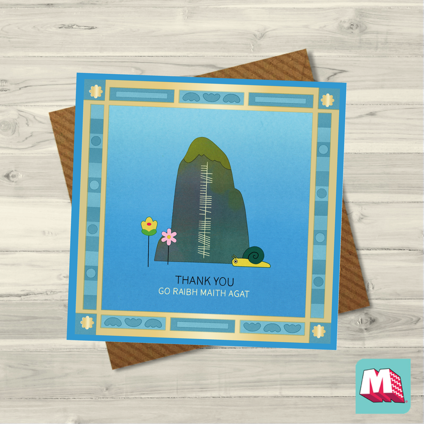 Thank You Ogham Card