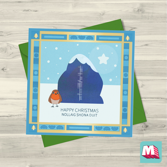 Happy Christmas Ogham Card