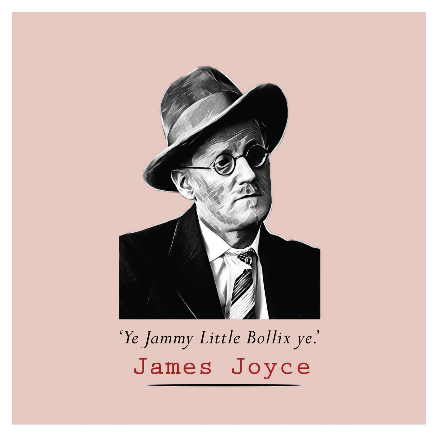 James Joyce - Ya Jammy Little Bollix Greeting Card