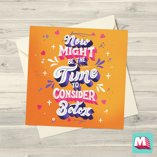 Botox Greeting Card