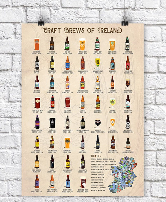 Craft Brew Scratch Map - Maktus