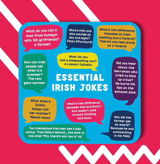 Essential Irish Jokes - Coaster