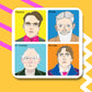 Irish Writers Coaster 1 (Yeats, Shaw, Wilde, O'Casey)